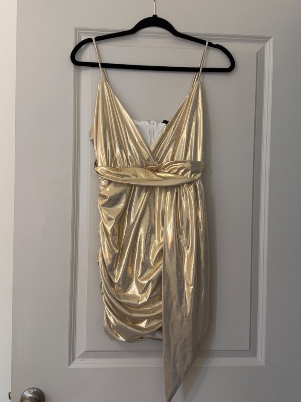 Tight Gold Mini Dress